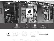 Tablet Screenshot of papeterie-perjac.com